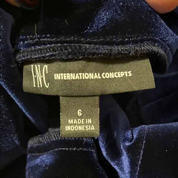 INC International Concepts Navy Blazer & Pant Set - Picture 4 of 4